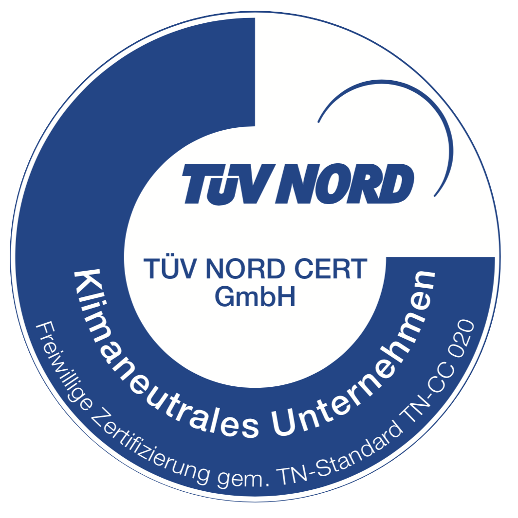 TüV Nord Cert - Klimaneutrales Unternehmen